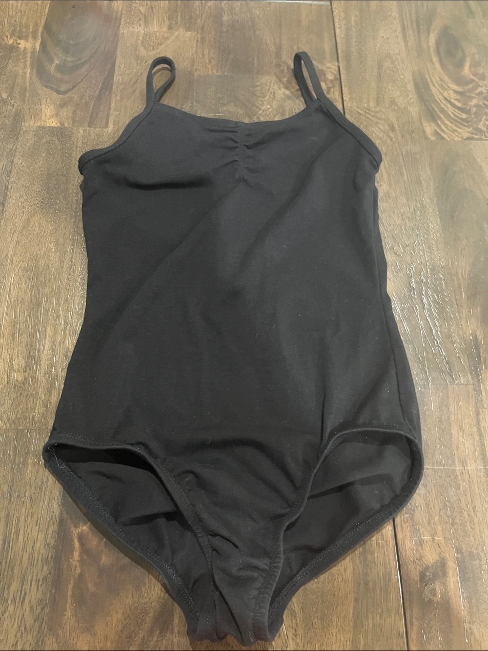 Girls Black One-Piece Leotard Classic Tank Style More than Magic Large 10-12 EUC